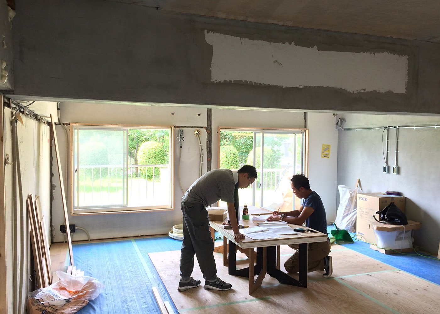団地リノベ　設計者現地打合せ