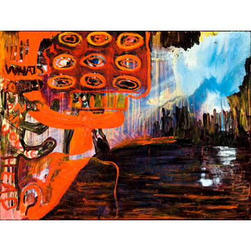 Artist: Roger Hose | "What’s Going on in Your Head Bitch | 2009 | Oil on Canvas | H:700 x W:900mm | Price: $3,500