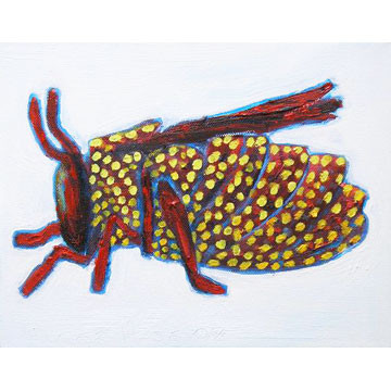 Artist: Roger Hose | "Busy Bumblebee ette" | 2008 | Oil on Canvas | H: 250 x W:300mm | Price: $250.00