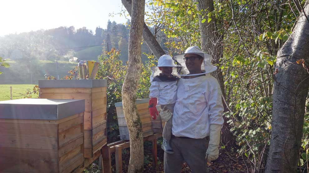 Unser Präsident Viktor Siegrist mit seinem Sohn Dario.