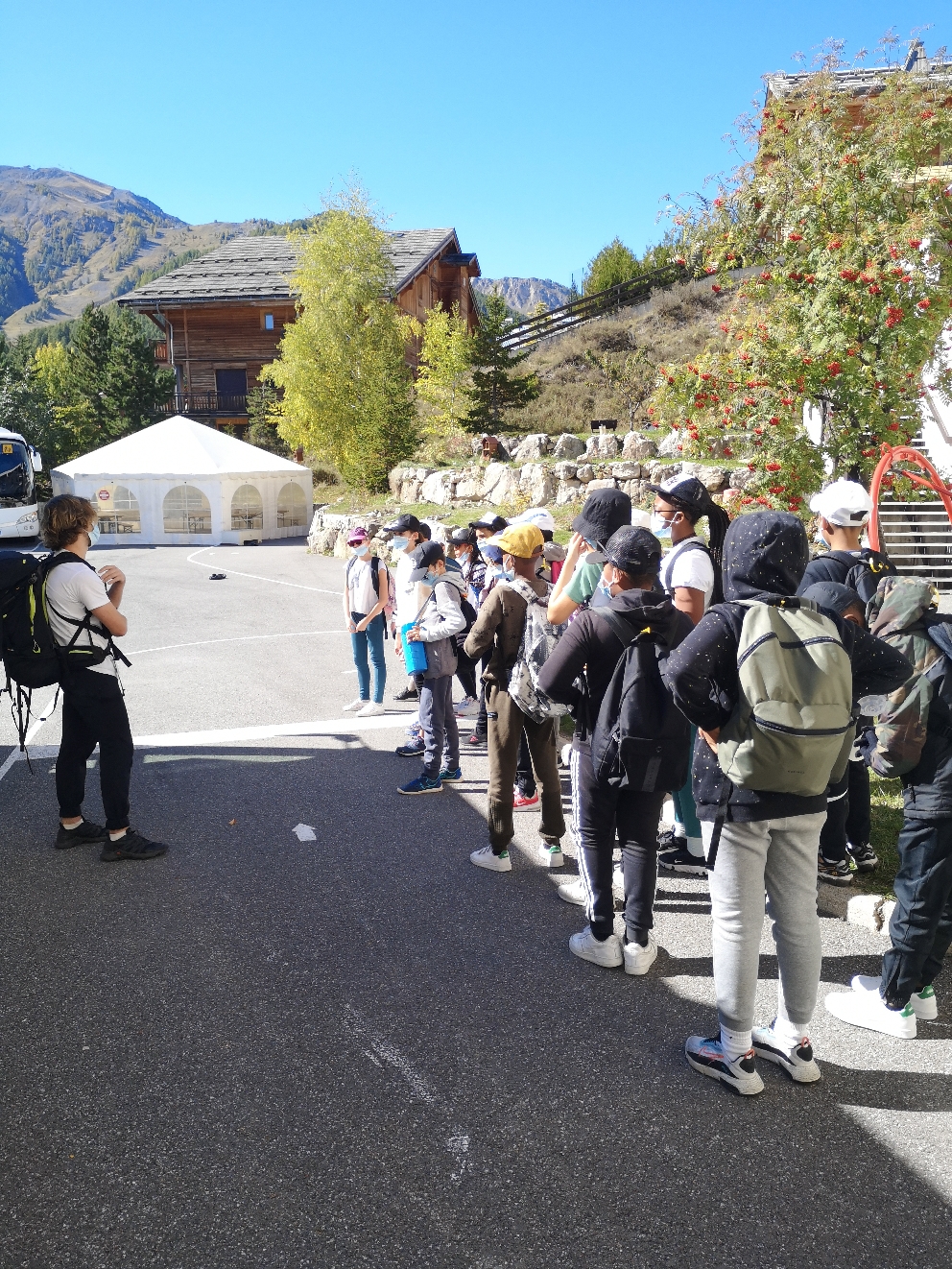 Départ pour le cross 
