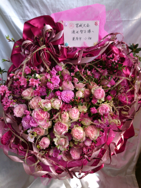 女子プロレス楽屋花