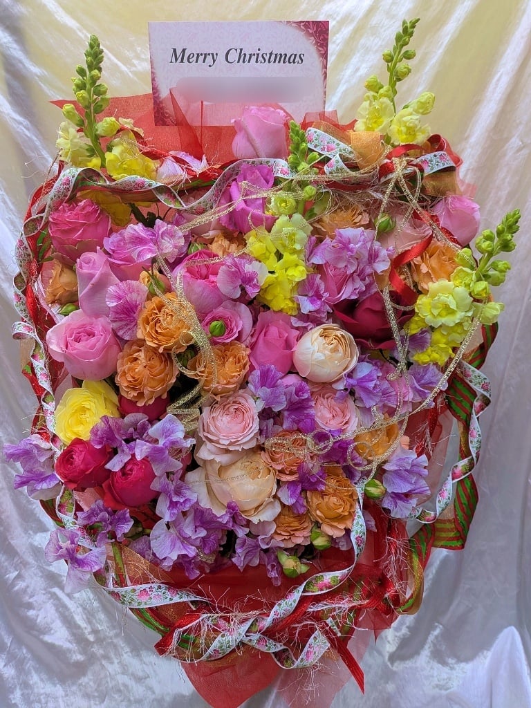 X'masフラワーアレンジ