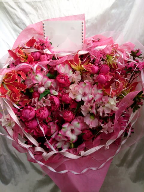 卒業祝フラワーアレンジ