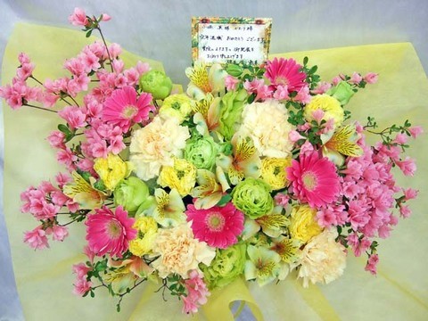 退職祝アレンジ