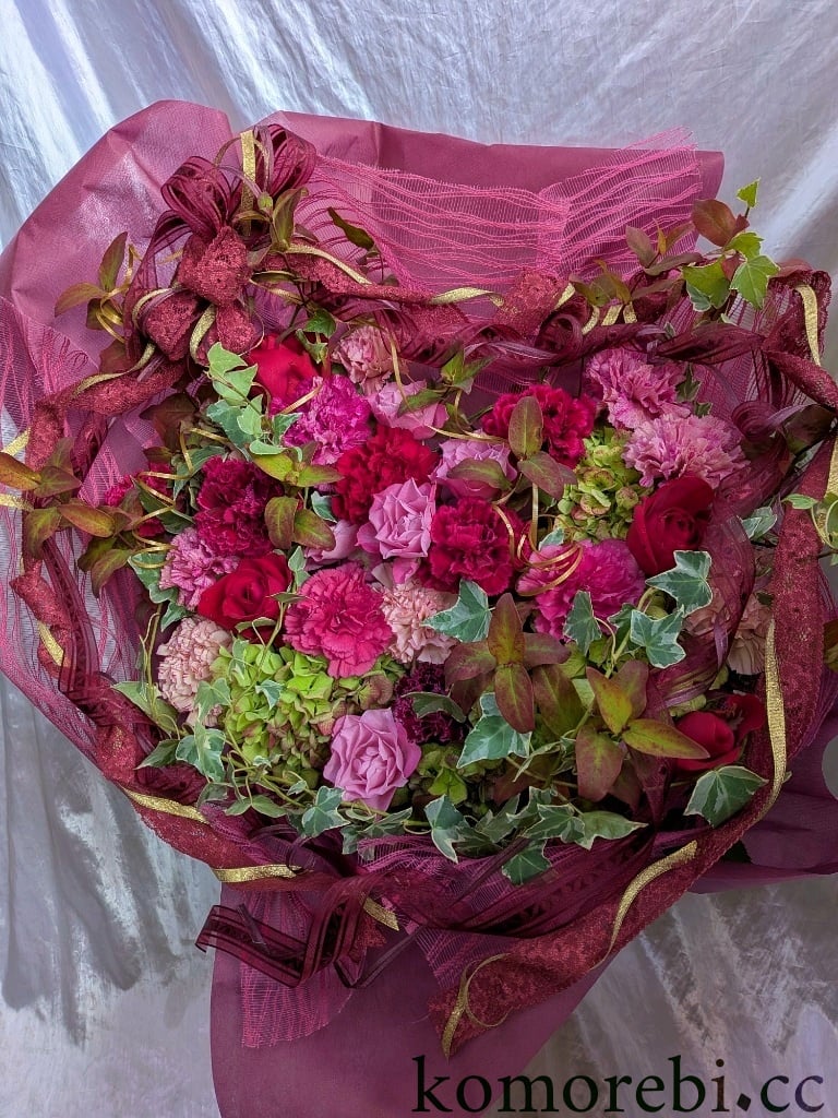 周年祝フラワーアレンジ