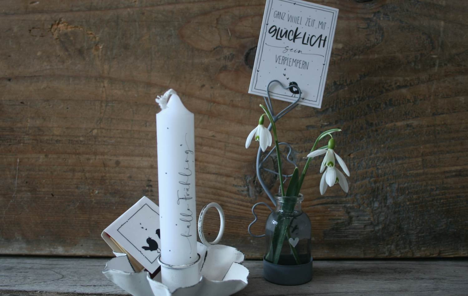 frühlingshafte Kerzenideen