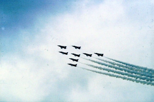 Red Arrows - 9x Folland Gnat - (Royal Air Force)