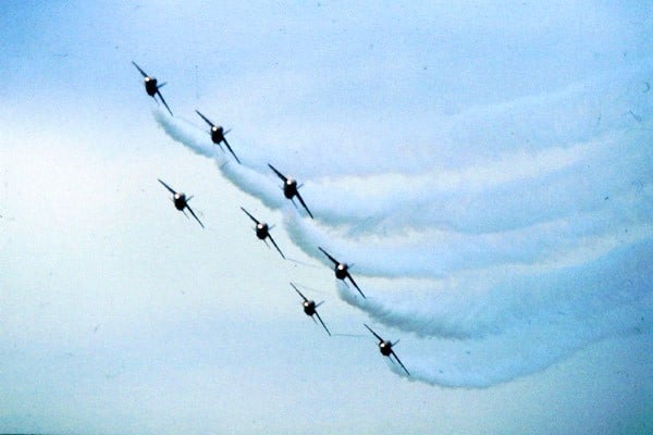 Red Arrows - 9x Folland Gnat - (Royal Air Force)
