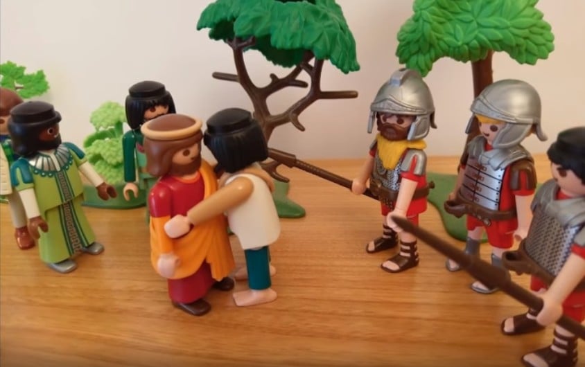 L'arrestation - Judas trahit Jésus