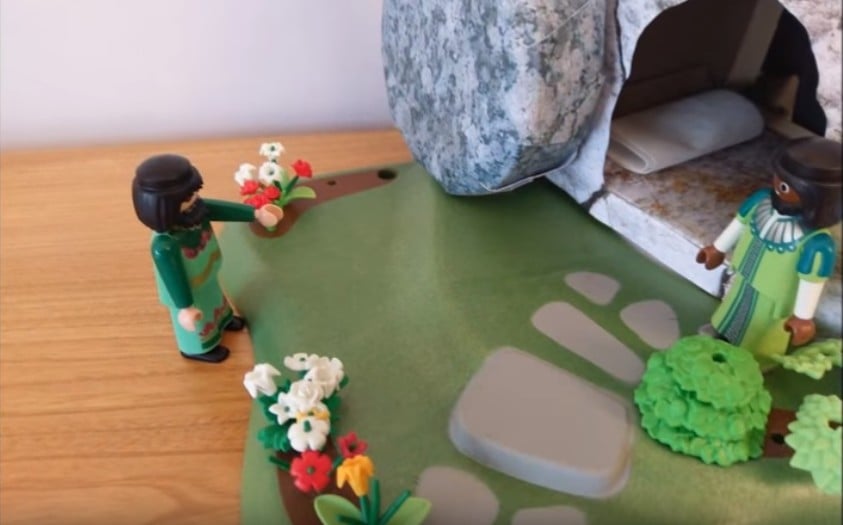 Les disciples d'Emmaüs - Jean et Pierre arrivent au tombeau