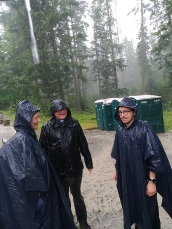 Fin de la marche... un peu arrosée ! 