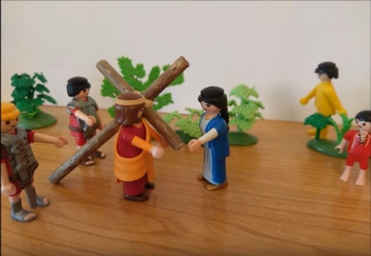 Le chemin de croix - Jésus rencontre sa mère