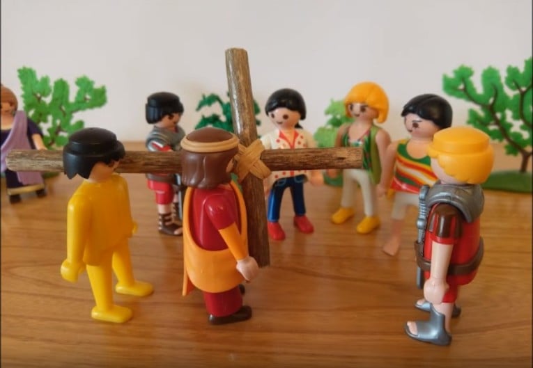 Le chemin de croix -Jésus console des femmes de Jérusalem