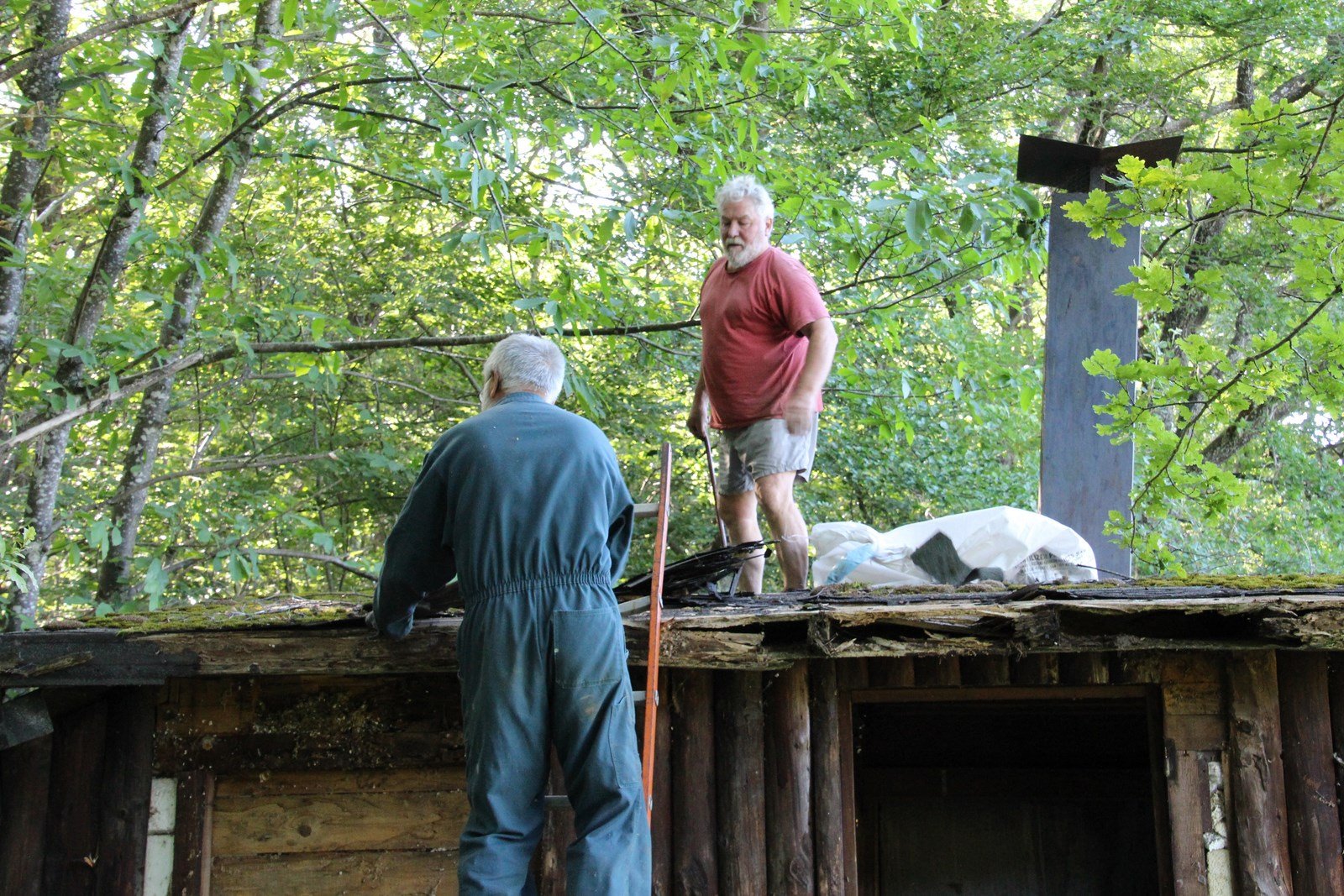Démontage des ruines, été 2017