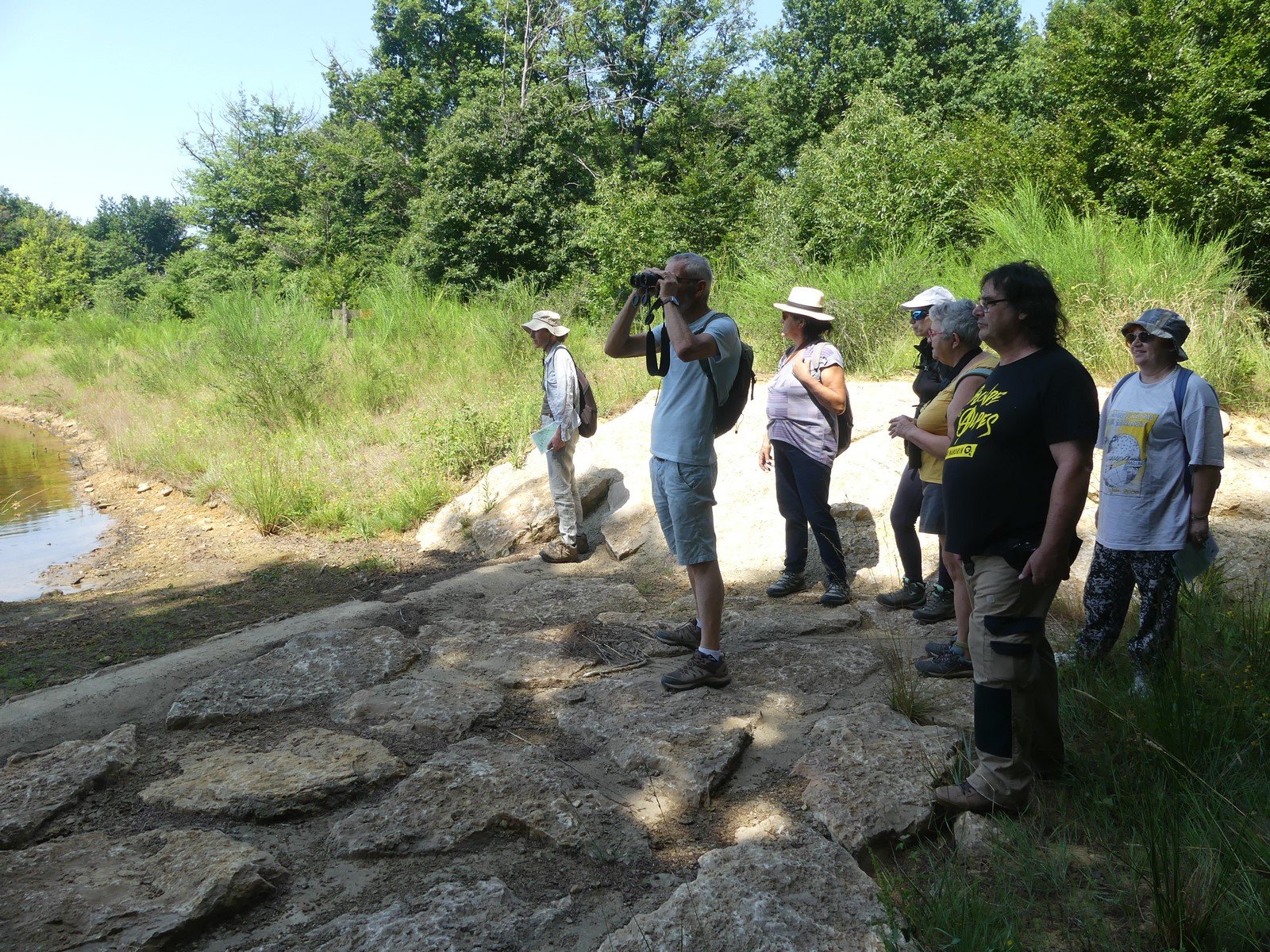 Observation depuis le déversoir de crues
