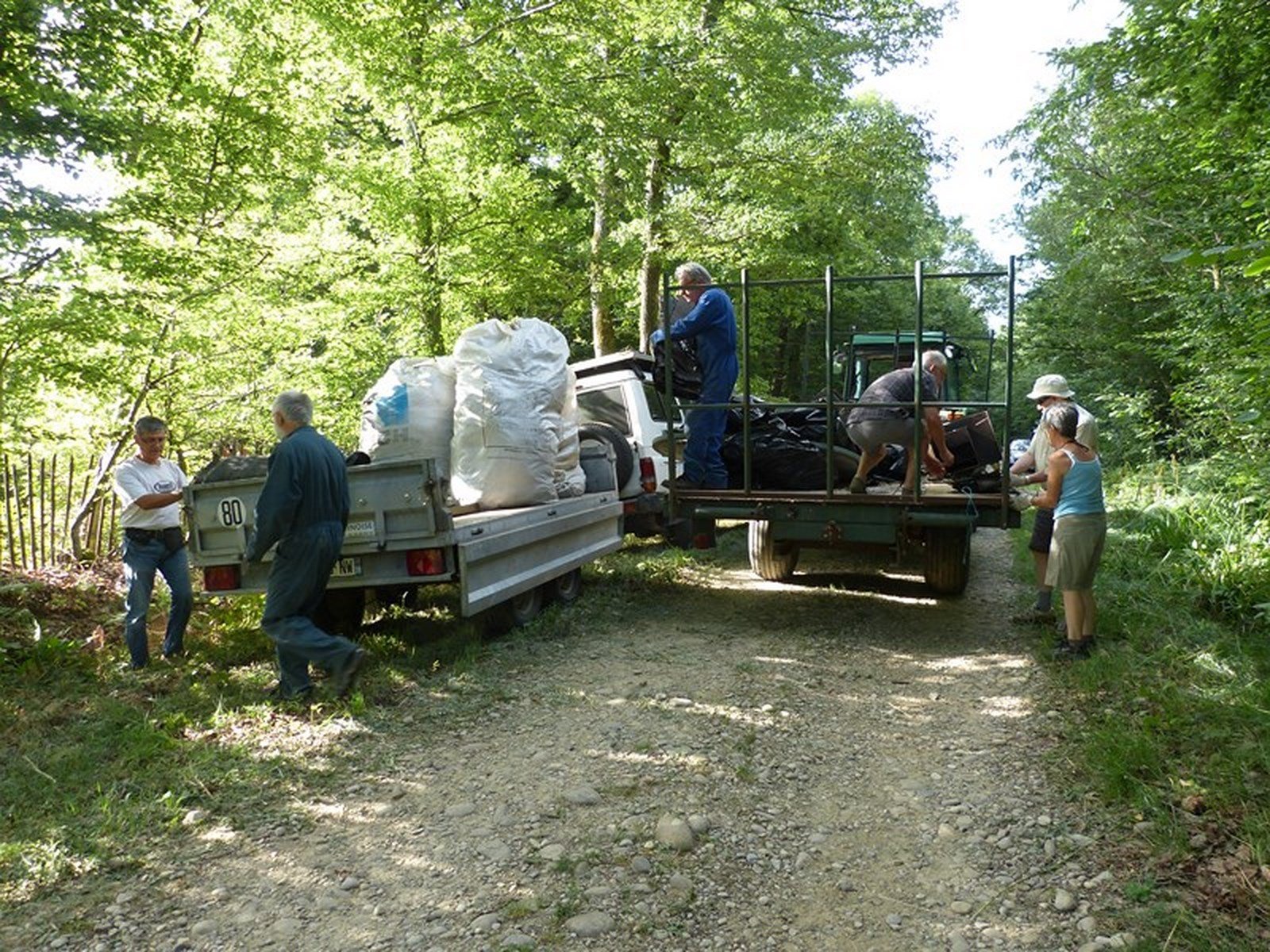 Evacuation des déchets, été 2017