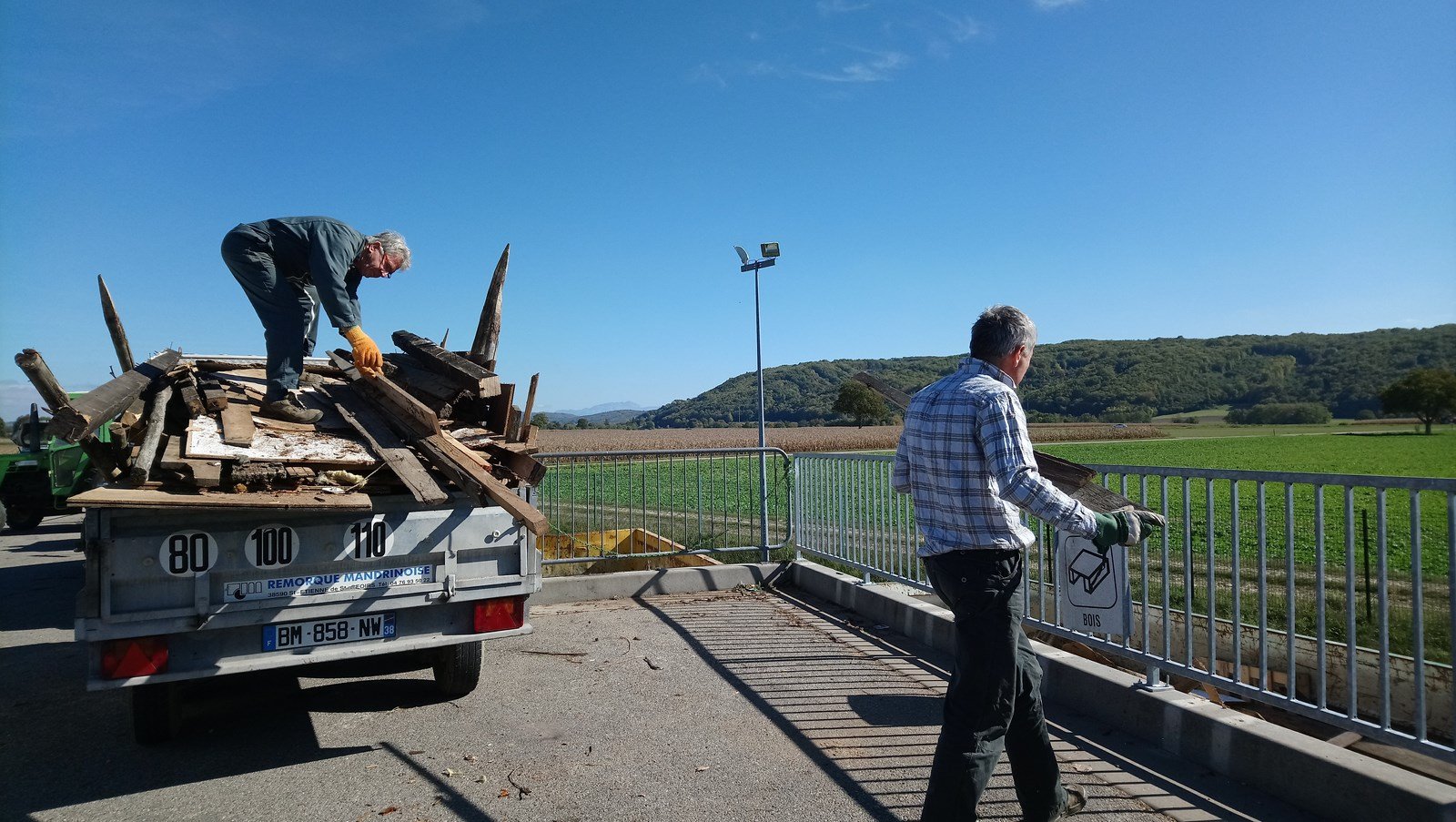 Evacuation de déchets inertes, automne 2017
