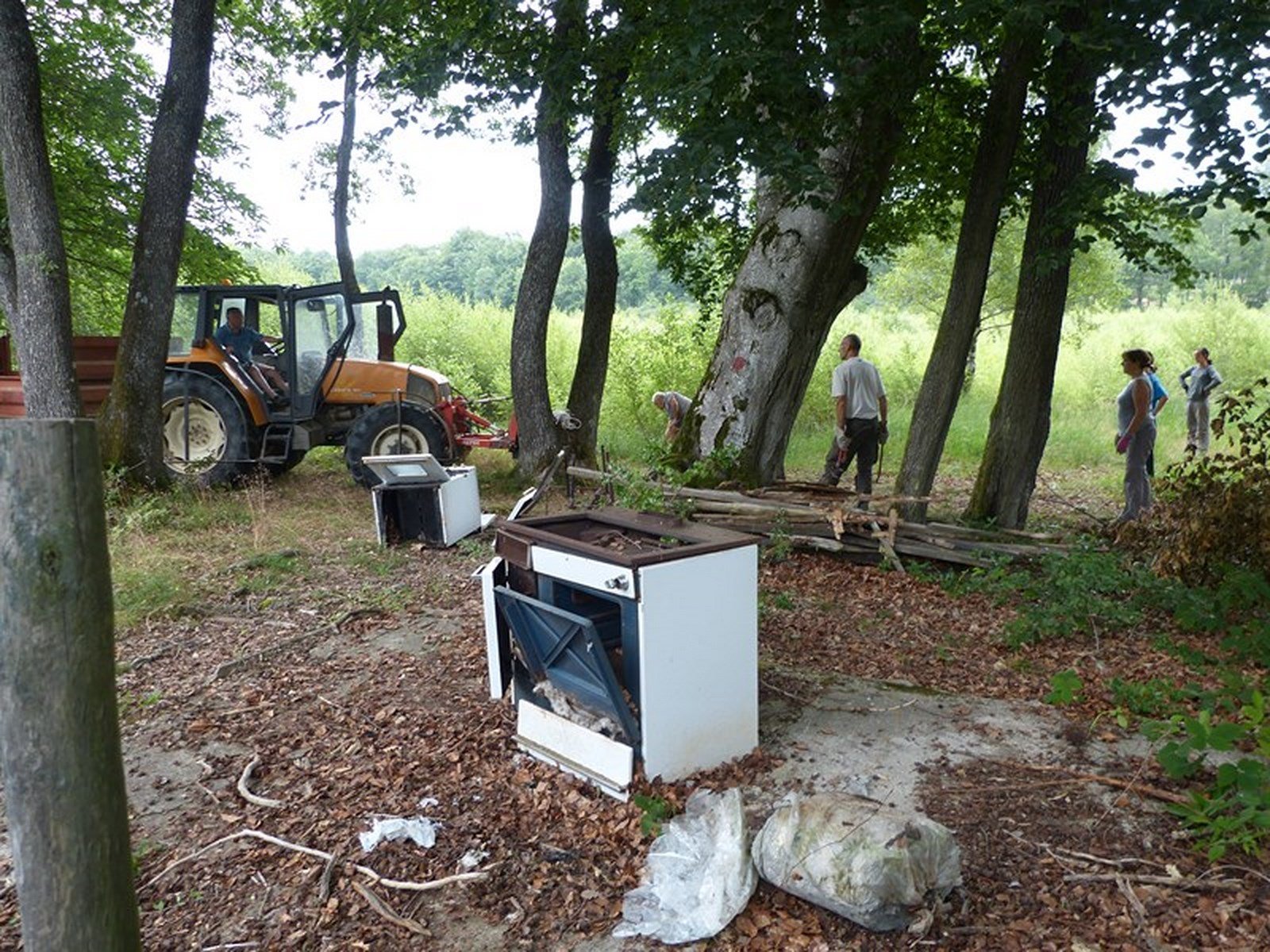 Evacuation des déchets, été 2017