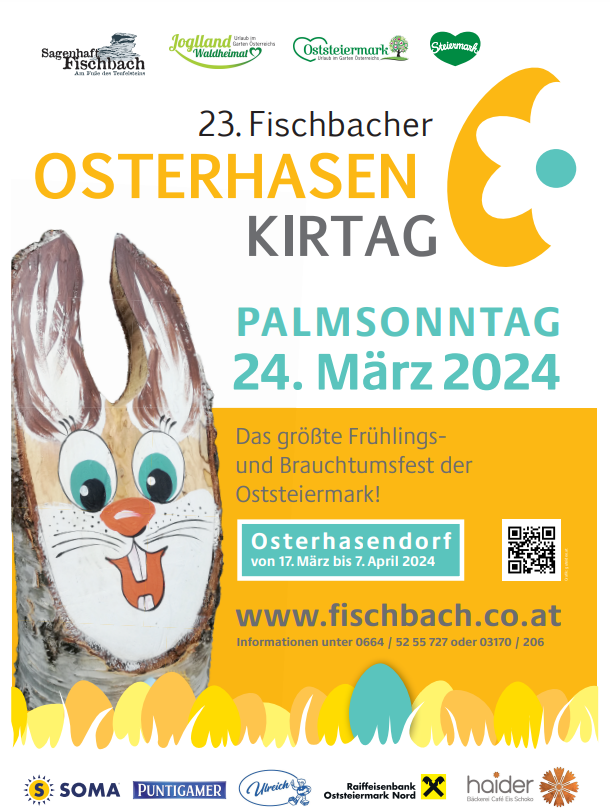Am Palmsonntag ist Osterhasenkirtag- mit Grillhendl