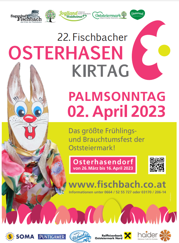 Am Palmsonntag ist Osterhasenkirtag- mit Grillhendl