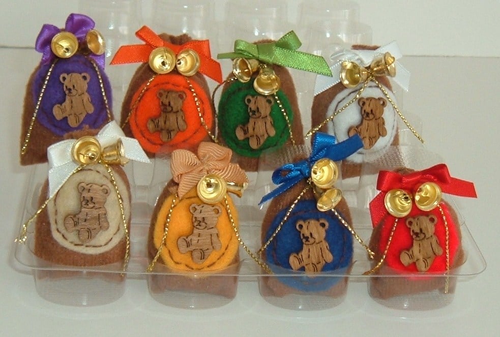 Brown Teddy Bear Christmas Gift Sack