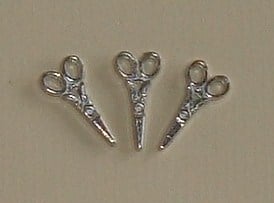 Pack of 3 Silver Scissors