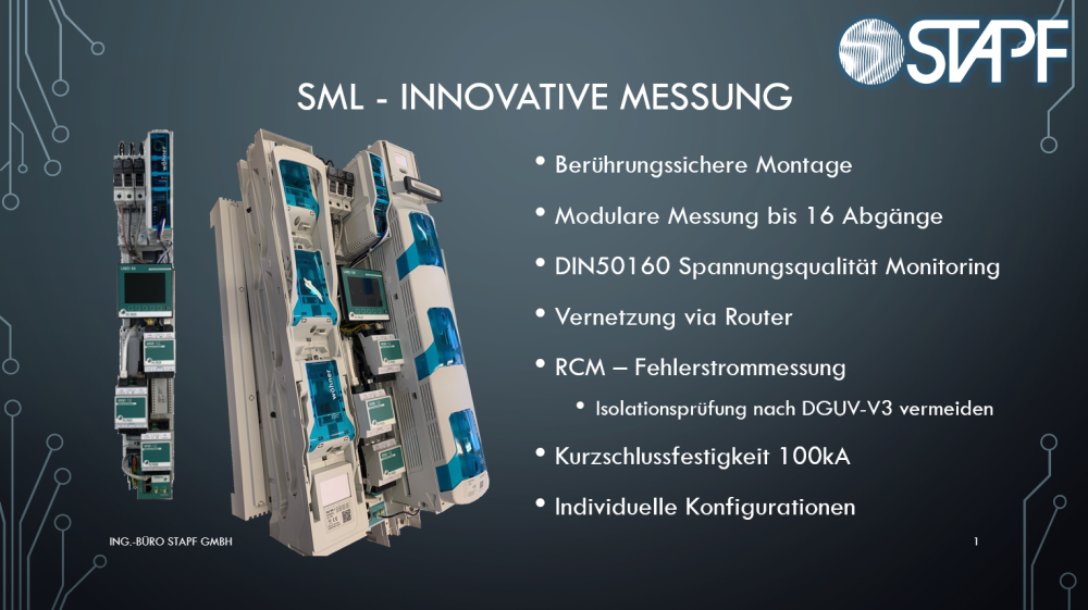Stapf Messleiste - Die smarte Abgangsmessung mit Spannungsqualität