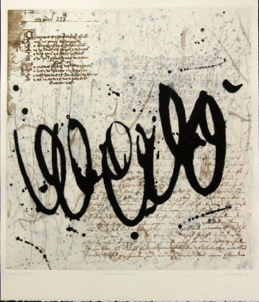 Lettre d'amour, gravure France McNeil