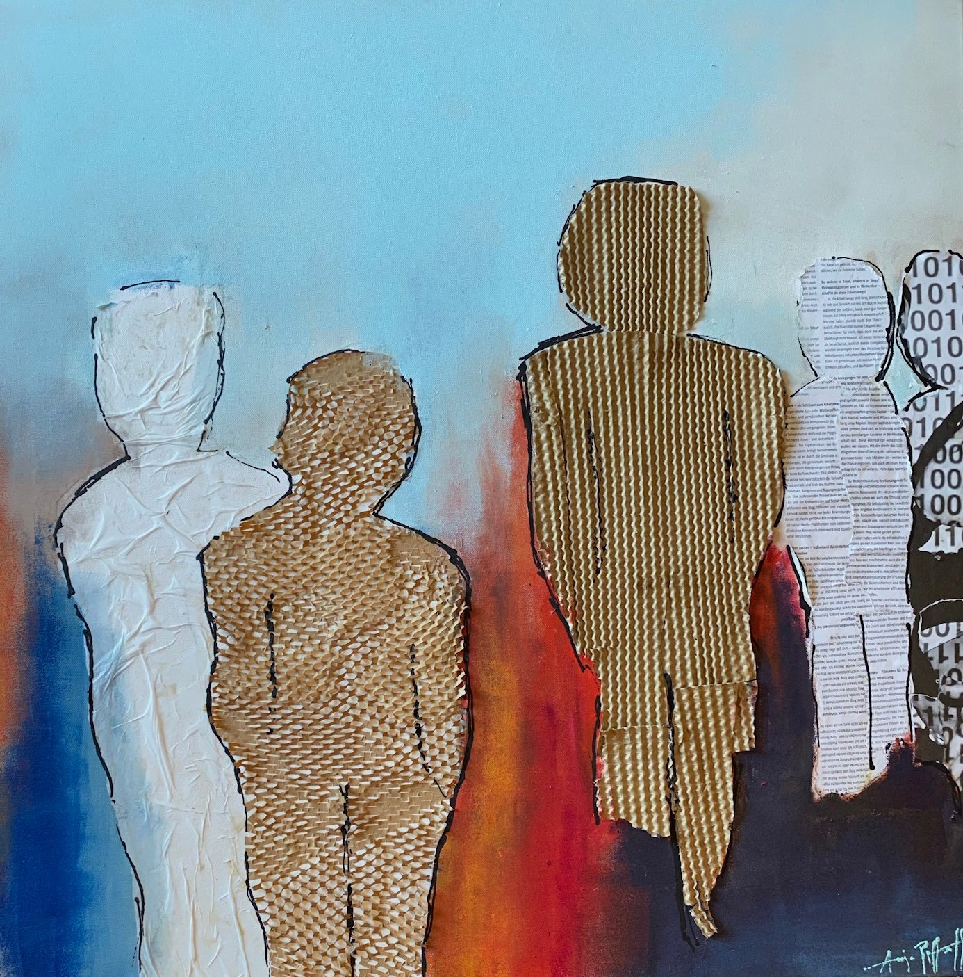 UNIQUE  Acryl auf Leinwand  100 x 100