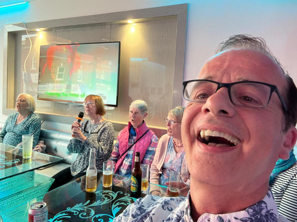 Karaoke social with Chinese meal