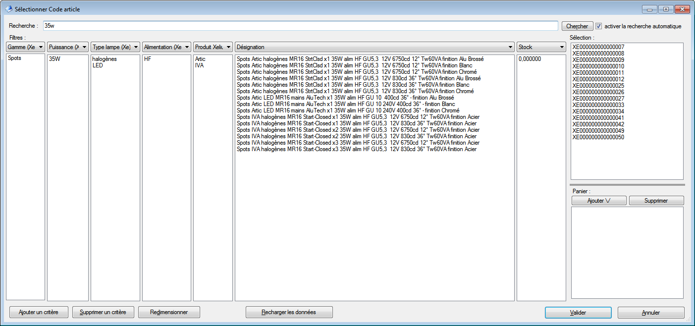recherche texte étendue