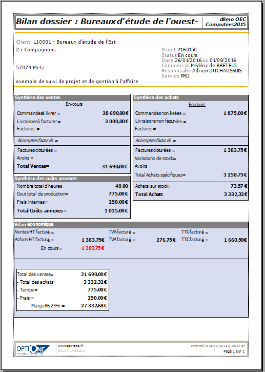 édition du bilan d'un dossier | cliquez pour agrandir