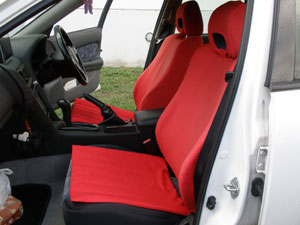 オーダーメイド カーシートカバー 製作事例 日産スカイラインGTR 横浜コットンハリウッド