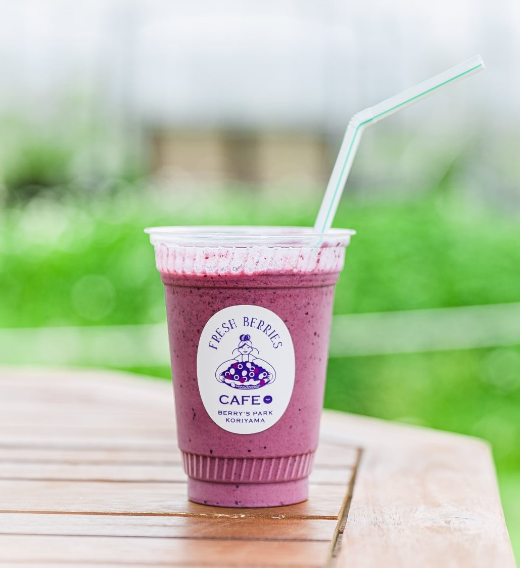 ブルーベリーたっぷりブルーベリースムージー