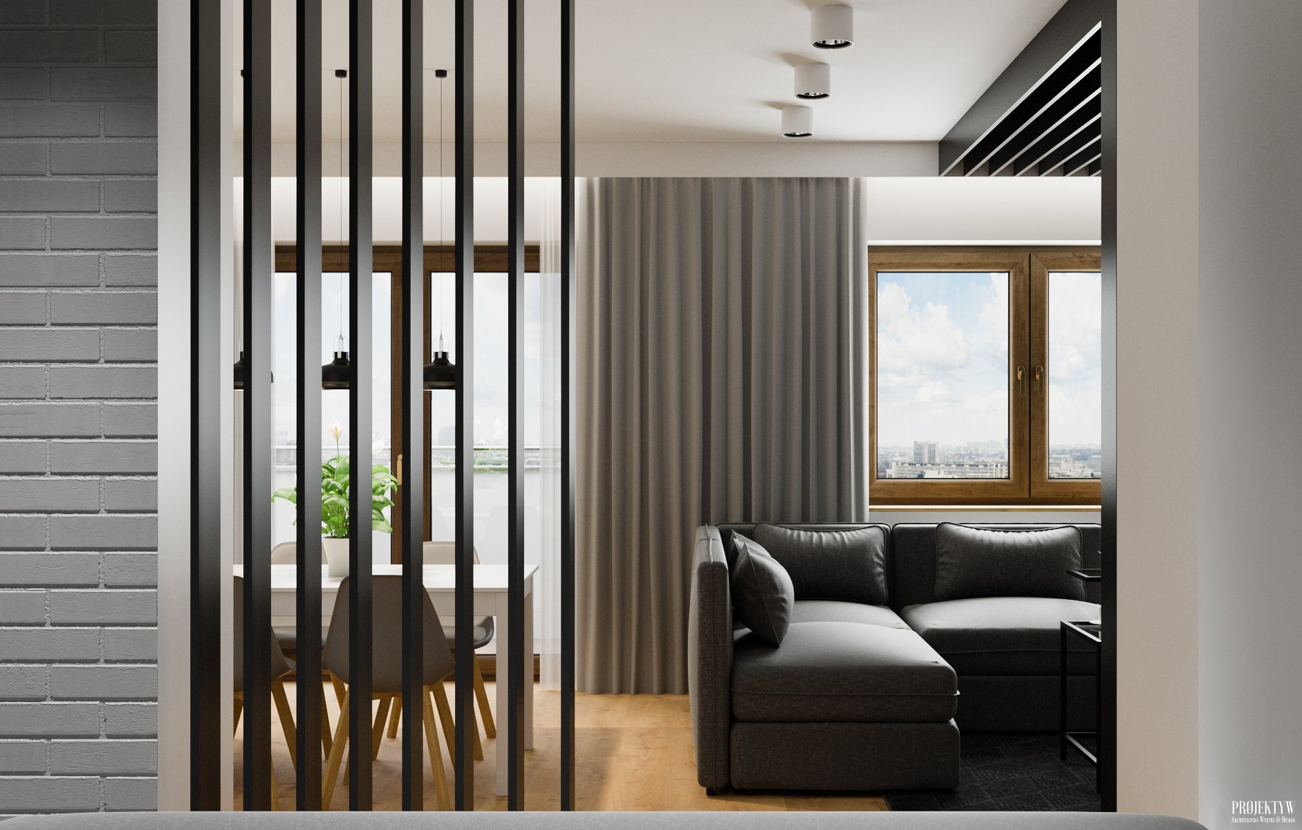 Projekt przegrody ażurowej