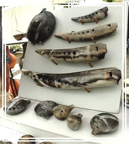 Keramikwerkstatt "Ton und Töne" Musikinstrumente aus Ton, Okarinas, Gemshornokarinas