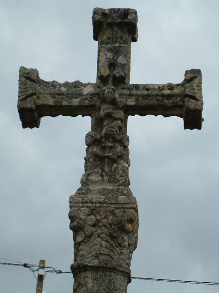 Cruceiro en Santa María de Areas, Fisterra (detalle)