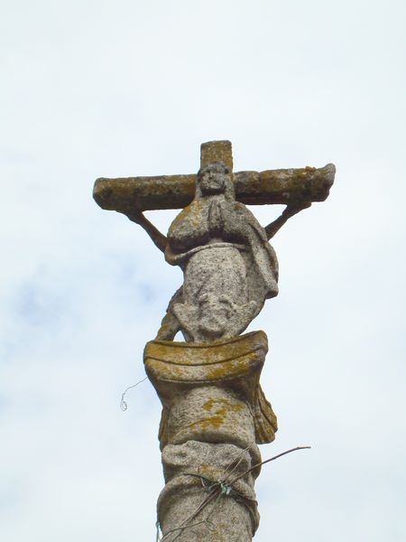 Cruceiro en A Praciña, el mas antigúo de Rianxo (detalle)