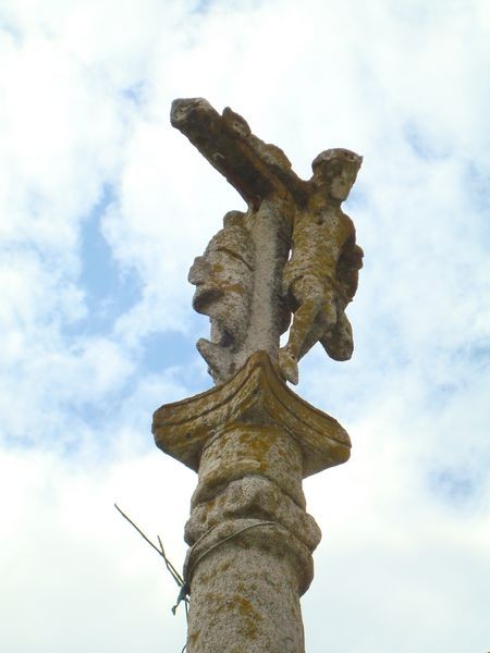Cruceiro en A Praciña, el mas antigúo de Rianxo (detalle)