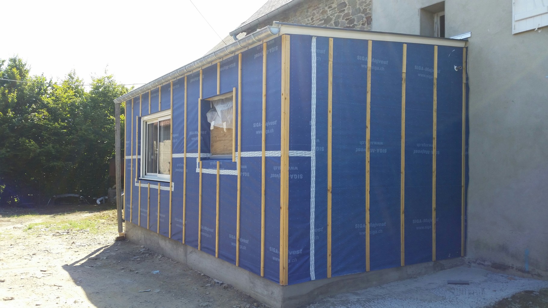 Agrandissement en ossature bois