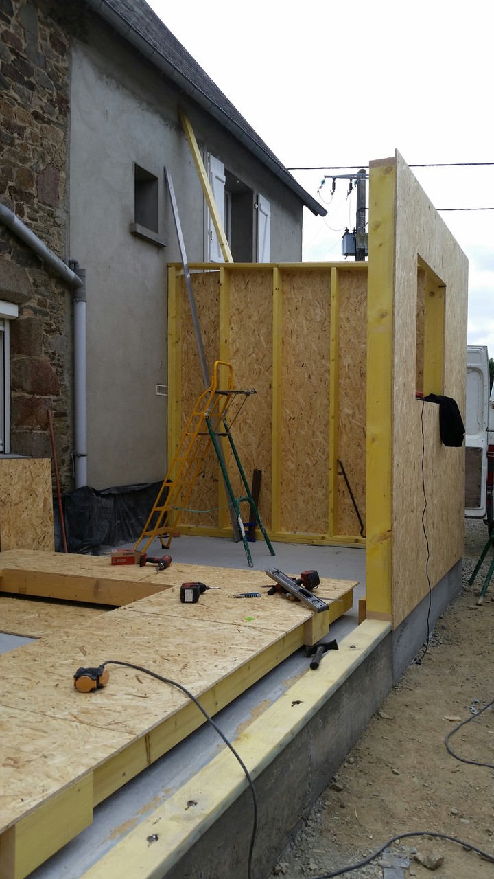 Agrandissement en ossature bois