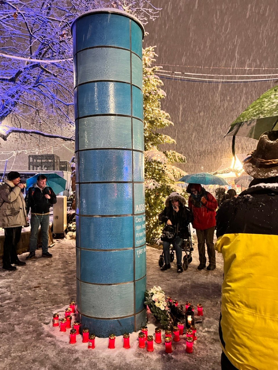 1.12.2023: Gedenkaktion der Münchner Positiven