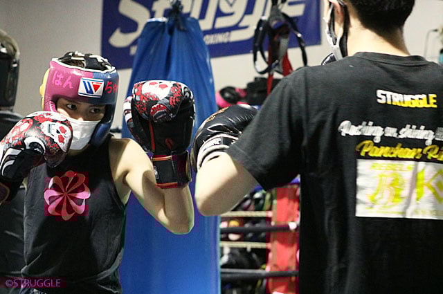 練習風景：プロ選手