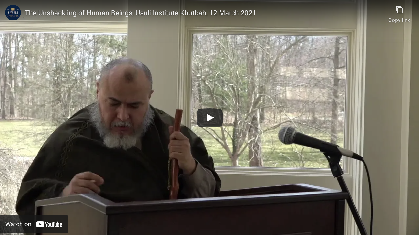 "The Unshackling of Human Beings"