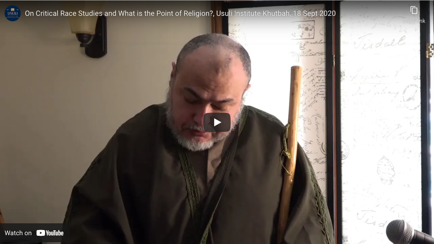 "On Critical Race Studies and What is the Point of Religion?"