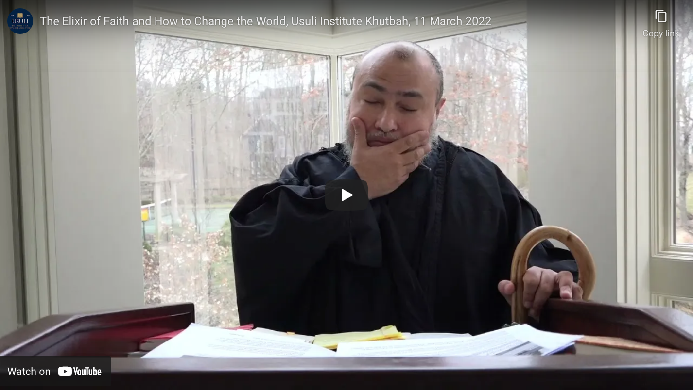 "The Elixir of Faith and How to Change the World"