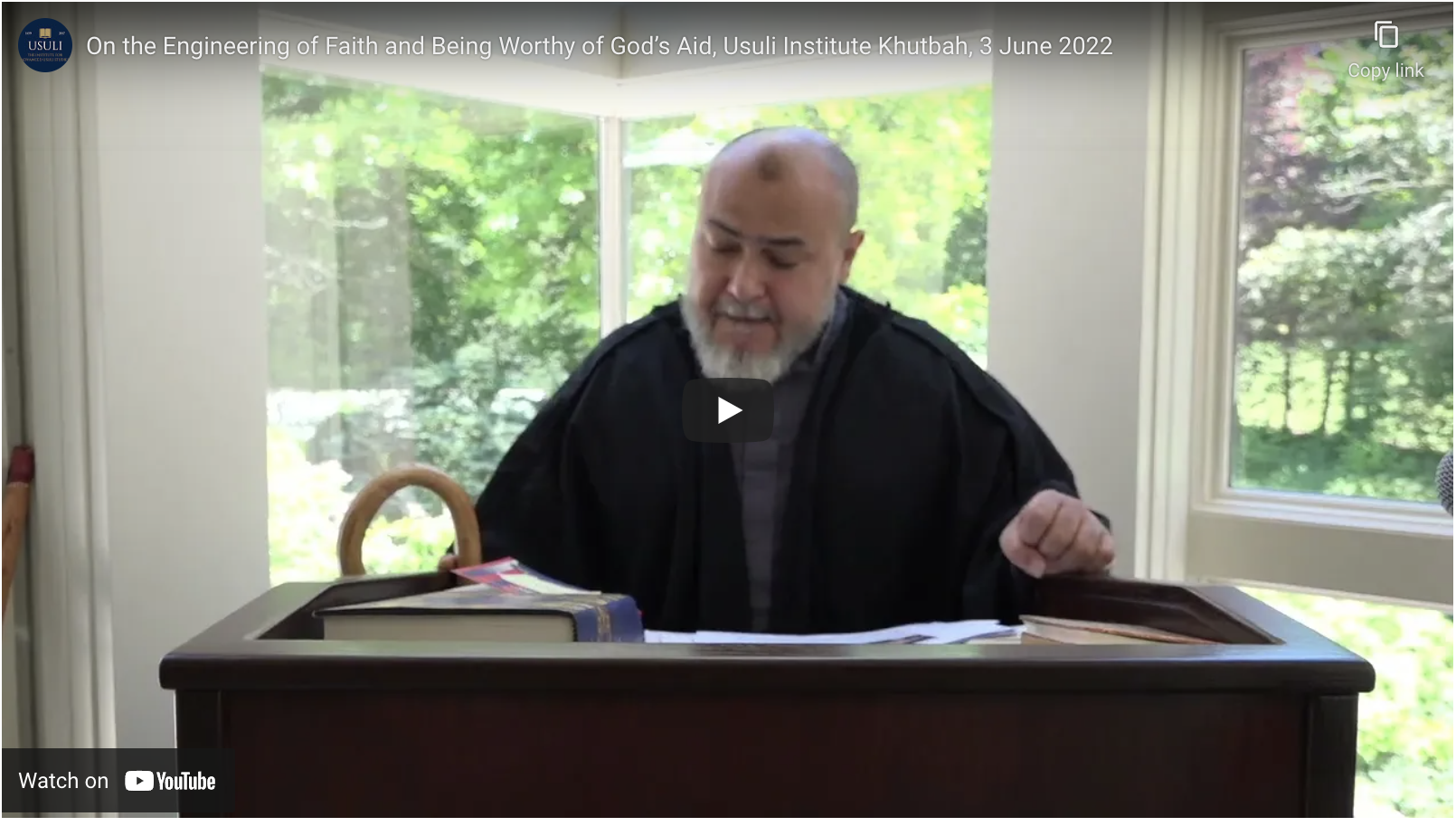 "On the Engineering of Faith and Being Worthy of God’s Aid"