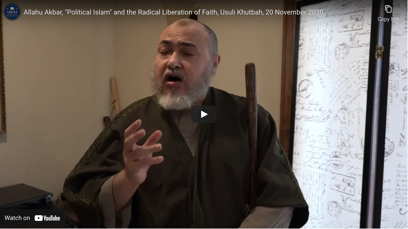 "Allahu Akbar, "Political Islam" and the Radical Liberation of Faith"