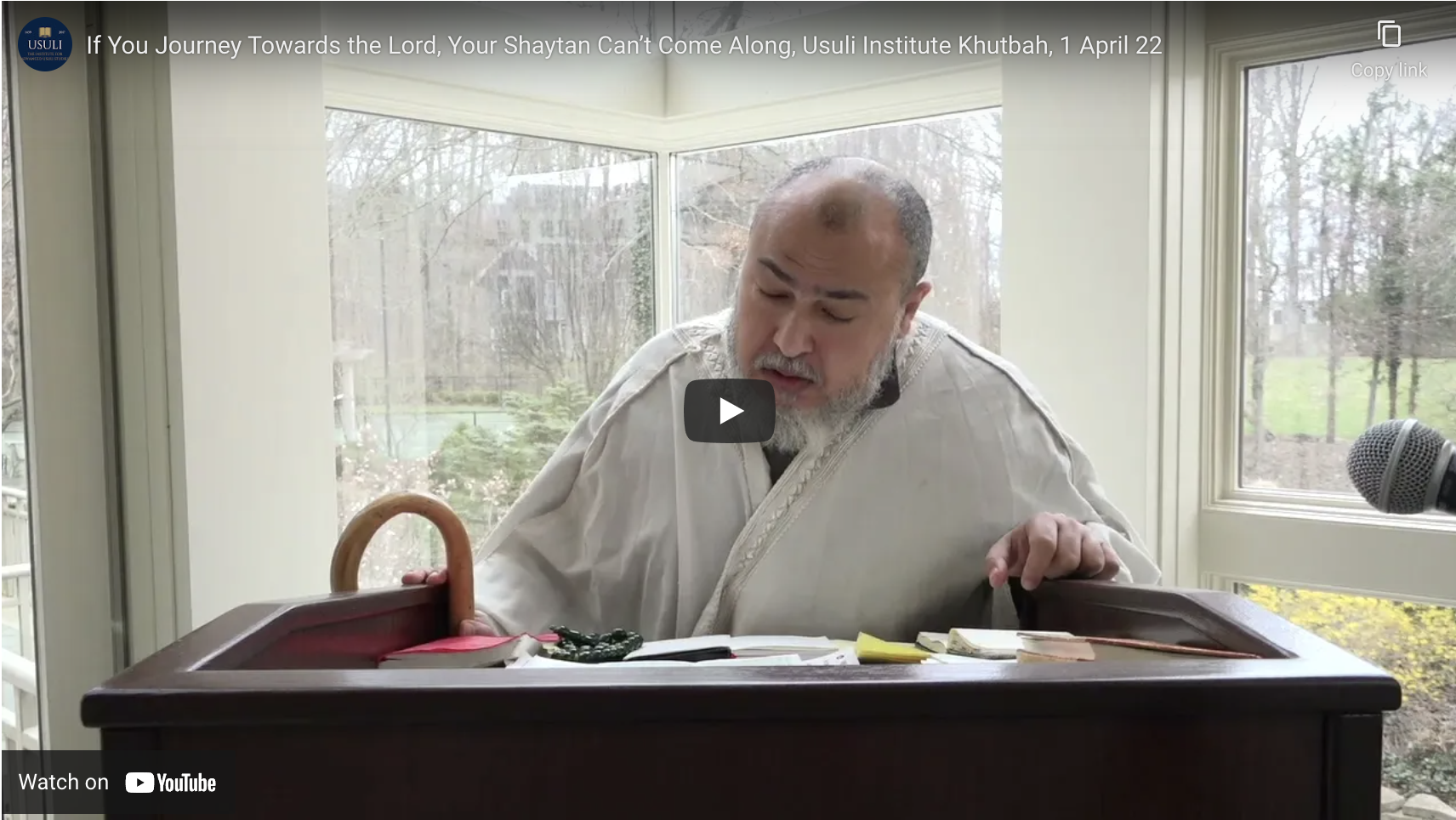 "If You Journey Towards the Lord, Your Shaytan Can’t Come Along"